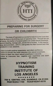 HYPNOTISM TRAINING INSTITUTE Preparing For Surgery Or Childbirth (VHS, 1994) - Picture 1 of 3