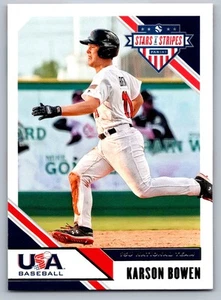 2020 Panini USA Stars & Stripes 58 Karson Bowen    USA Baseball Card - Picture 1 of 2