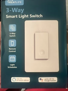 Treatlife 3-Way Smart Light Switch Model SS01 Works With Alexa - Picture 1 of 1