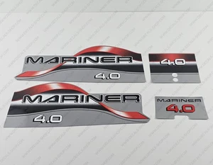 Mariner 4 hp Two Stroke 1996-1998 outboard engine decals sticker set - Picture 1 of 7