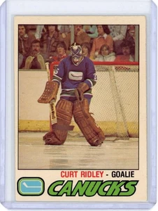1977-78 O-PEE-CHEE CURT RIDLEY #395 VANCOUVER CANUCKS OPC EXMT - Picture 1 of 2