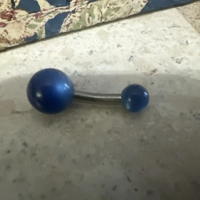 Belly Button Ring - Blue Ball’s - Image 1 of 4