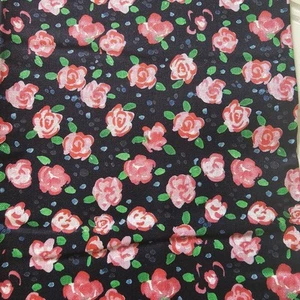 City Girls Sara B. Camelot Cotton Floral Fabric 1yd X 44 - Picture 1 of 5