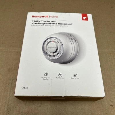 Termostato Honeywell The Round CT87K solo calor no programable - nuevo en caja abierta Foto 1 de 4