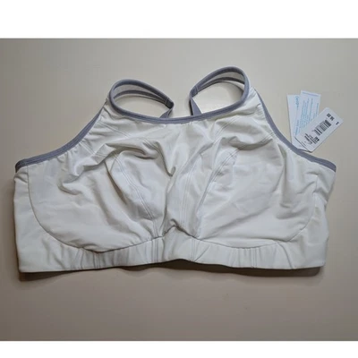 Sujetador deportivo Goddess GD6910 blanco 44I cobertura completa soporte de alto impacto sin cables Foto 1 de 4