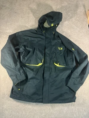 Mountain Hardwear Snowzilla II Shell Ski Jacket - Emerald Green/Yellow XL EUC - Image 1 of 4