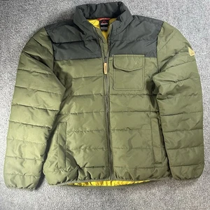 Gerry Men Bearwood Workwear Jacket Size Lg Olive Green Puffer Insulated Durable - Picture 1 of 12