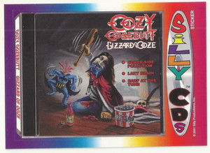 2001 SILLY CDs  - OOZY OOZEBUTT - STICKER - #7 - PARODY OF OZZY OSBOURNE
