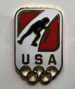 Pin Olímpico de Patinaje ~ 1994 Lillhammer ~ Pictograma ~ Equipo de EE. UU. ~ HoHo Nueva York - Imagen 1 de 8