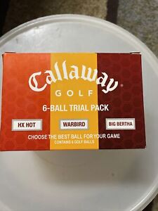 Callaway Golf Trial Pack Of 6 Balls HX Hot Warbird Big Bertha