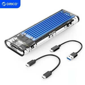 ORICO M.2 SSD Case NGFF NVMe SATA SSD Hard Drive Enclosure USB 3.1 Gen 2 10 Gbps - Picture 1 of 18