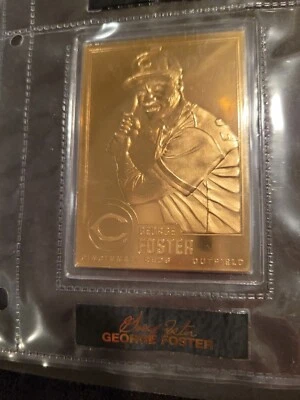 1996 George Foster Danbury Mint Sealed 22 kt Gold card #45 - Image 1 of 2