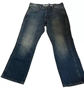 Herren Wrangler Retro Blau Relaxed Boot Jeans WRT20JH 34x30 Denim - Bild 1 von 7