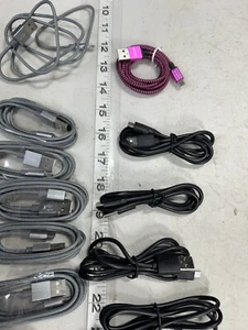 10 Total/ Samsung Galaxy S7 S6 Edge+PS4 Micro USB Cable Fast Charging Cord 3ft - Picture 1 of 11