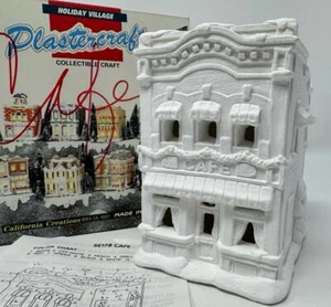 California Creations Holiday Village Plastercraft SE178 Cafe NEW NIB RTP DIY - Picture 1 of 7