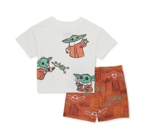Star Wars Yoda Mandalorian Disney Toddler Boy Pajama 2-Piece Size 3T NEW NWT - Picture 1 of 5