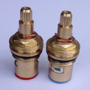 2Pcs Brass Replacement ceramic disc tap cartridges valve hot cold mba501 - Picture 1 of 5