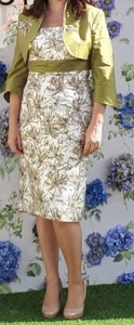 Green Mother of the Bride Outfit - Dress and Jacket (16) - Picture 1 of 7