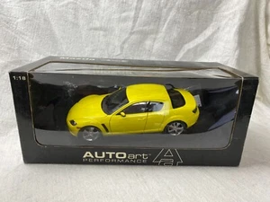 NIB AUTOART Performance Yellow MAZDA RX-8 Collectible 1:18 Scale Diecast model - Picture 1 of 19