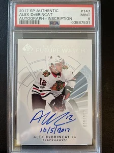 2017-18 SP Future Watch Alex Debrincat Auto Inscribed PSA 9 RC - Picture 1 of 2