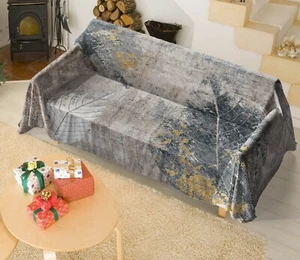3D Leaves G7881 Sofa Cover High Stretch Lounge Slipcover Protector Couch Cover - Bild 1 von 5