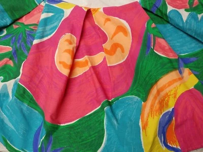 Ralph Lauren Costa Paradiso Falda Cama 15" Polvo Volantes Colores Tropicales Brillantes Doble Foto 1 de 4