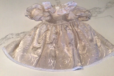 Vintage “Ruth of carolina"  Toddler Girl  Satin Floral Dress Size 2T - Image 1 of 4