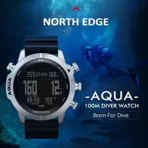 Reloj de computadora de buceo profesional NORTH EDGE Aqua para hombre 50M reloj de buceo - Imagen 1 de 16