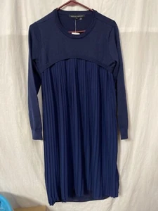 English Factory Pleated Dress With L/S Sweater Top Small - Picture 1 of 3