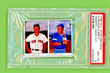 1984 all star game prog insert george brett/wade boggs graded nm-mt psa 8 pop 3