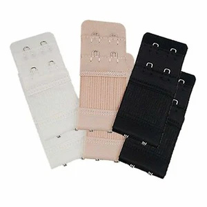 2-Pack Hook Ladies ELASTIC Bra Extender Strap Extension Underwear Strap Belt - Picture 1 of 9