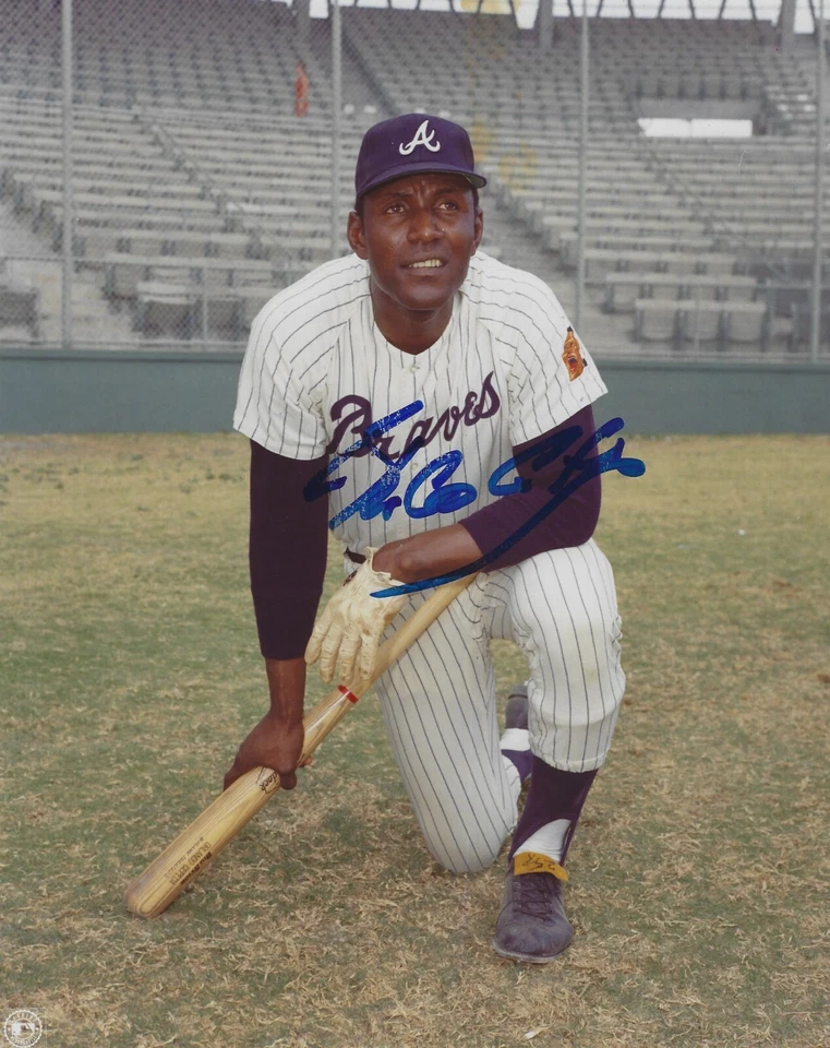 Foto firmada autografiada por Rico Carty de 8x10 - MLB Braves Blue Jays A's - con certificado de autenticidad Foto 1 de 1