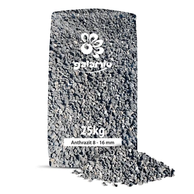 Palette 40×25 kg 1000 kg Lavamulch 8–16 mm – anthrazit schwarz | Natur öko Dekor - Bild 1 von 4