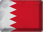 Blechschild Wandschild 30x40 cm Bahrain Fahne Flagge Geschenk Deko