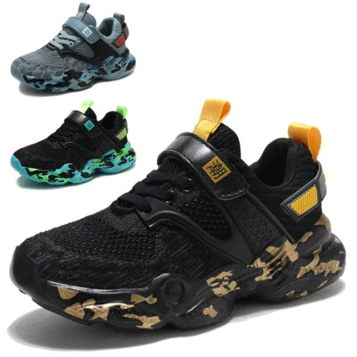 Niños Niños Parrillas Zapatos Deporte Tenis Correr Atlético Caminar Tenis Informal Foto 1 de 4