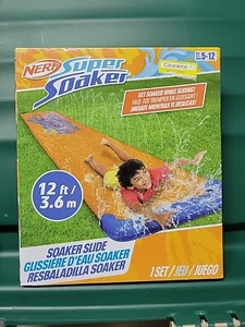 NERF 12 Foot Super Soaker Sprinkler Water Slide Kids Outdoor Fun NEW - Picture 1 of 2