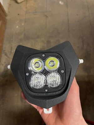 SHERCO LED HEADLIGHT adapter bracket On Carbon Fiber Composited - Image 1 of 3