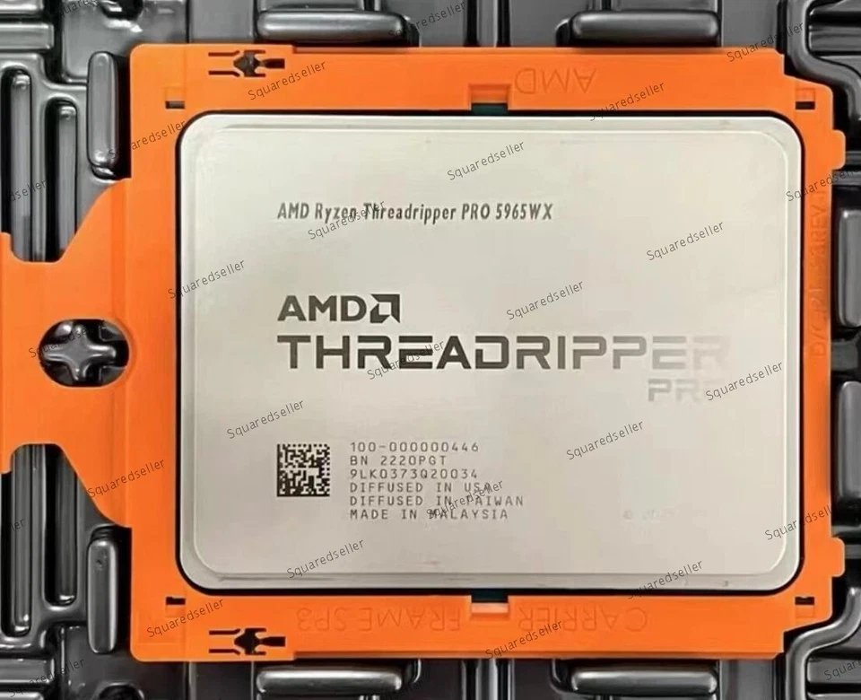 AMD Ryzen Threadripper PRO 5965WX CPU 24Core 48Thread 3.8GHz sWRX8 Unlocked - Image 1 of 1