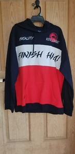LunchBox Mortal Kombat Finish Him! Fatality Black & Red Hoodie Pullover Gr. 2XL - Bild 1 von 4