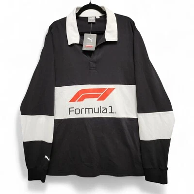 Puma F1 Formula 1 Rugby Polo Shirt Mens XXL Long Sleeve Licensed Product NEW - Image 1 of 4