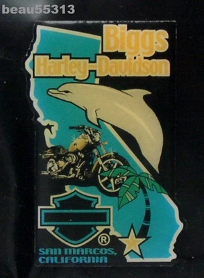 ⭐BIGGS SAN MARCOS CALIFORNIA HARLEY DAVIDSON DISTRIBUIDOR CHAQUETA CHALECO PIN Foto 1 de 2
