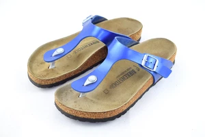 Birkenstock Gizeh Blau EU 40 Zehentrenner Sandalen Schmale Weite Damen - Bild 1 von 6