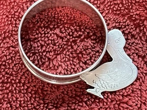 Vintage Webster Sterling Silver Duck Figural Napkin Ring - Picture 1 of 3