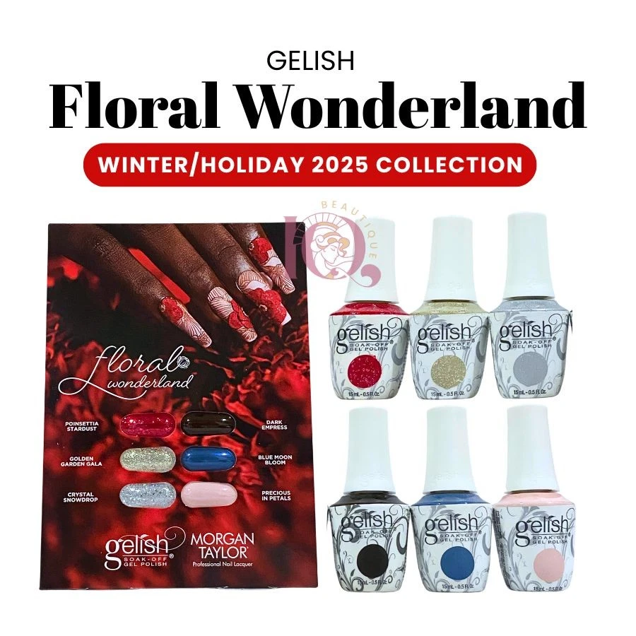 Gelish Winter 2025 "Floral Wonderland" Full Collection 6pcs No Dis - Изображение 1 из 1