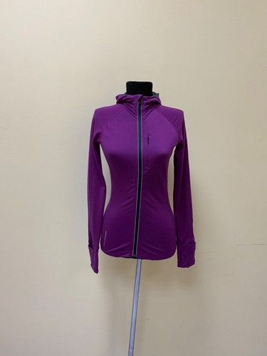 VETEMENTS Giacca con cappuccio e zip intera viola Icebreaker GT donna taglia XS