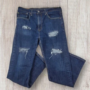 Levi’s 522 Herren Jeans Gr. 34/30 Distressed Blau Slim Tapered Leg - Bild 1 von 10