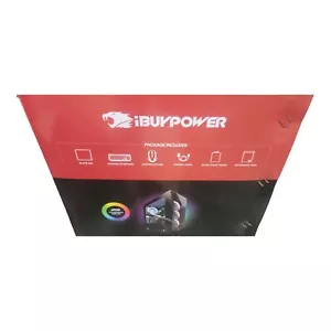 iBUYPOWER Mid-Tower Pro Gaming Desktop Case Only with RGB Lighting - Black - Picture 1 of 4