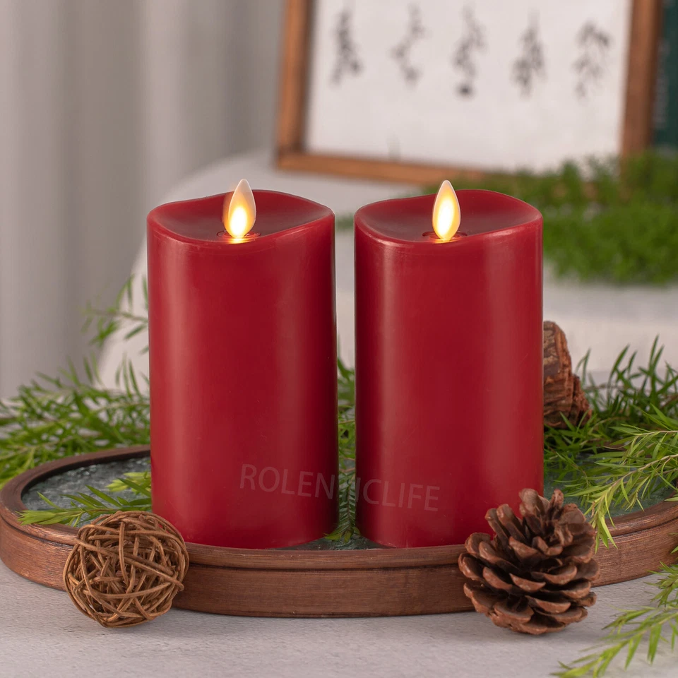 Luminara Flameless LED Unsceted Wax Battery Candles Remote Moving Wick 3x5.5" - Image 1 of 4