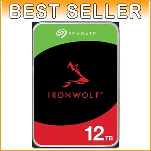 IronWolf 12TB NAS Internal Hard Drive - 7200 RPM for Ultimate Performance - Picture 1 of 8