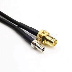 SMA Female RF Coaxial Cable to TS9 Straight Connector Adapter Cord for Antenna - Zdjęcie 1 z 4